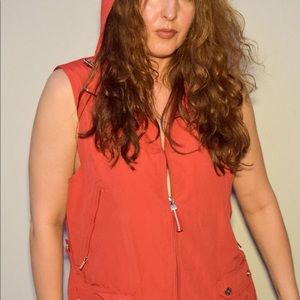 Lauren by Ralph Lauren zip up hooded vest. Utility, street wear style